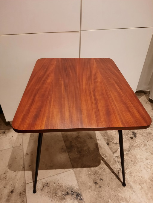 1970s table with rotating top.