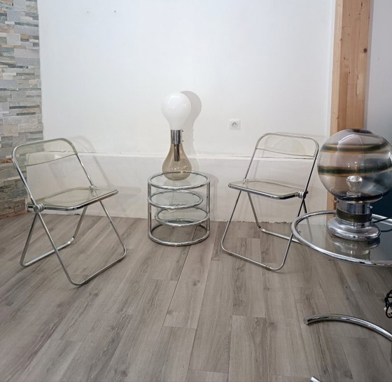 Image 1 of Page 1 of 21 Plia Chairs by Giancarlo Piretti for Anonima Castelli 1967 Original Ed