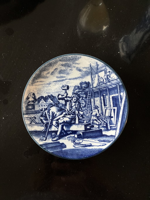 Petite plaque murale bleue de Delft