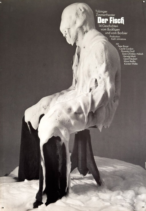 🐟 Der Fisch – 1968 – Original Poster by F+R Grindler for Tübinger Zimmertheater | 84 × 59 cm | West Germany