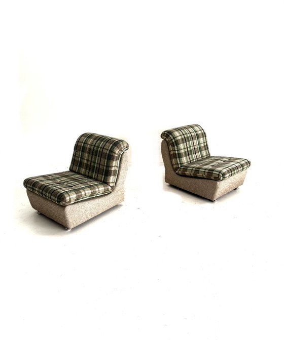 Set van 2 vintage fauteuils, Duitsland ‘80 – Metal, Wood (photo 10 of 11)