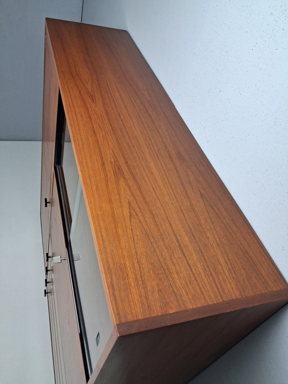 Mobiletto/scrivania vintage a muro di Combineurop, anni '60-'70 – Merk onbekend, Armadi a muro, Wood, Glass (photo 4 of 11)