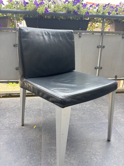 6x Eettafelstoel Team by Wellis – eetkamerstoelen, Leather, Metal (photo 2 of 5)