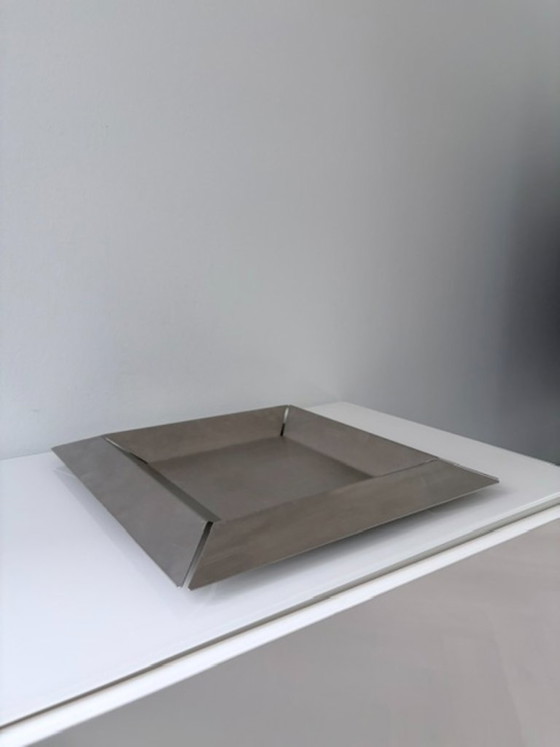 Bol design vintage Tablo en acier inoxydable 34 x 34 cm – rvs (photo 11 of 13)