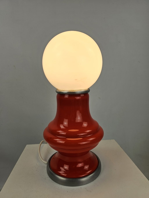 Lampada da tavolo in vetro italiano 