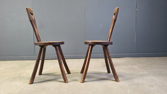 Image 1 of Vintage brutalist heart shaped chairs, 1960s