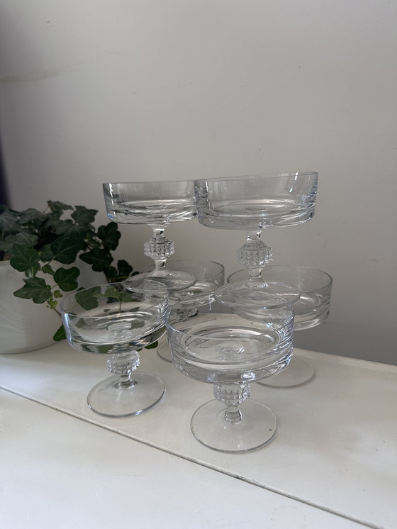 Image 1 of Set of 6 coupe champagne glasses