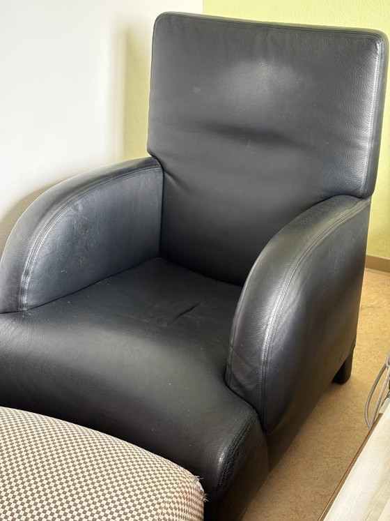 Image 1 of Designfauteuil "Oriente" + voetenbank