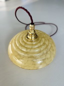 Suspension Art Déco française en verre marbré – années 1930