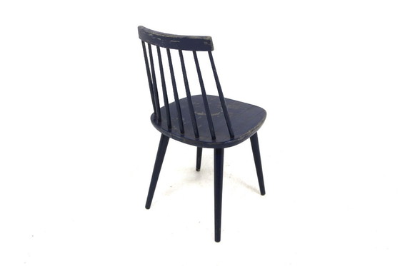 Image 1 of Miniature: Scandinavian beechwood chair "Pinnstol", Sweden, 1960