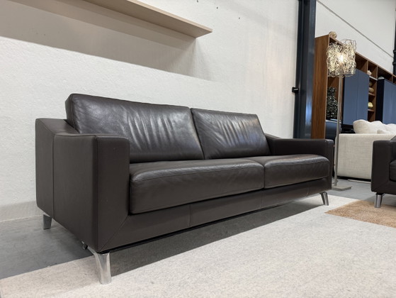 Image 1 of Leolux Antonia 3-Sitzer-Sofa, braunes Leder