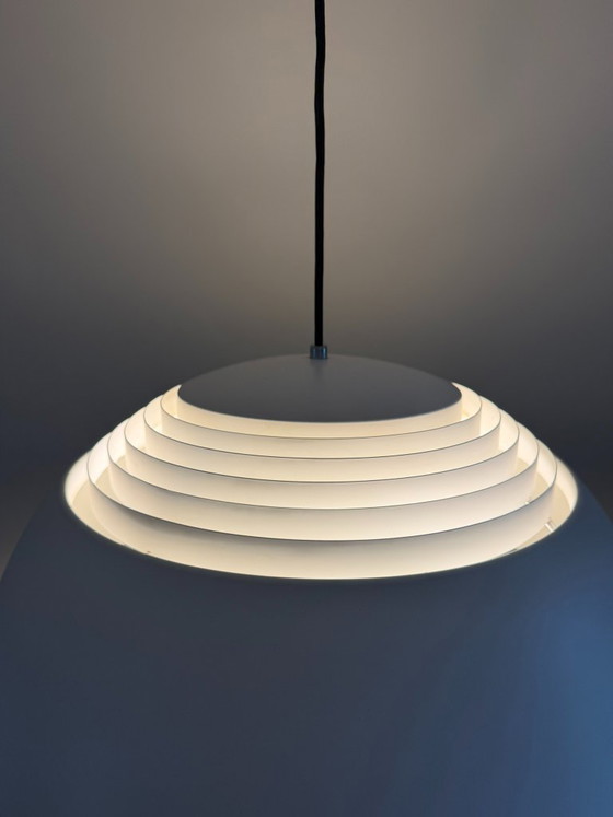Vintage Louis Poulsen AJ500 - Arne Jacobsen - Danish design lamp, Pendant lamps, Aluminium, Grey (photo 3 of 10)