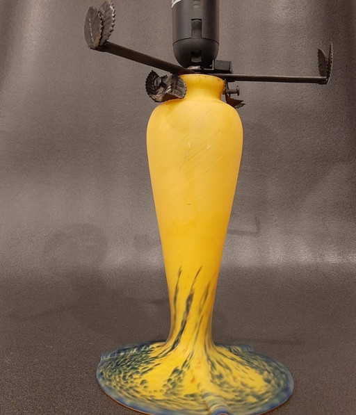 Table lamp base, France, 20th century, Verre d'art de France