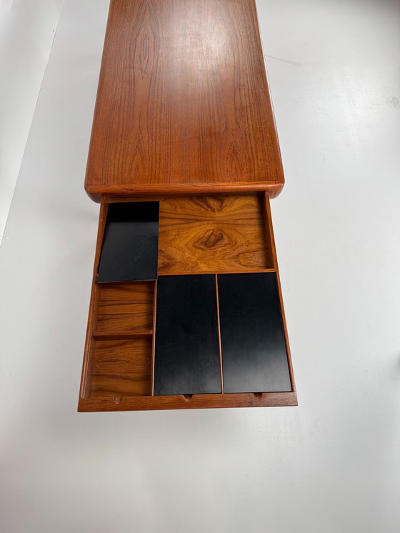 Image 1 of Johannes Andersen Couchtisch für CF Christensen – Dänisches Design mit versteckter Funktionalität