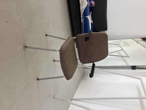 Conferencia Retro Gispen / Ahrend Stijl – Bruin Gemêleerd & Chroom
