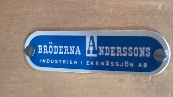 Image 1 of Set da salotto vintage scandinavo in noce di Bertil Fridhagen, stampato Bröderna Anderssons, anni '60