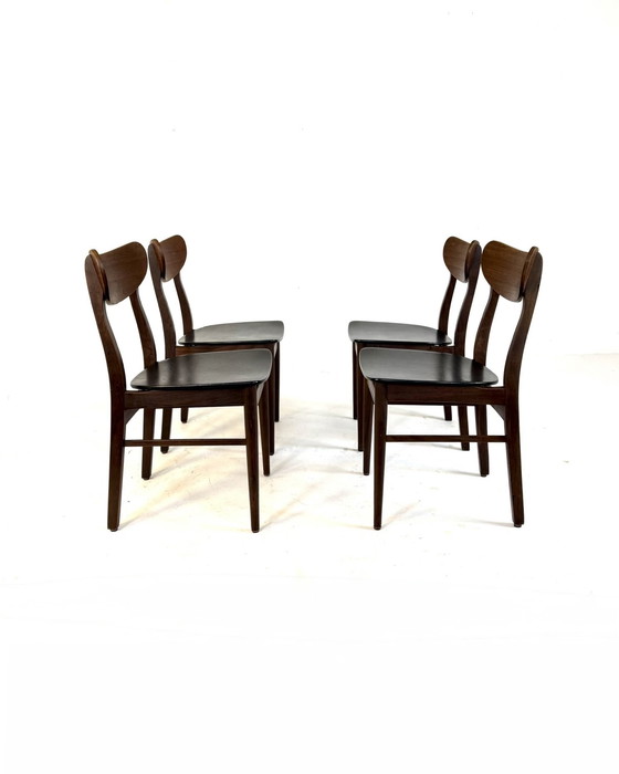 Image 1 of Set van 4 vintage eetkamerstoelen, Farstrup Møbler ‘60