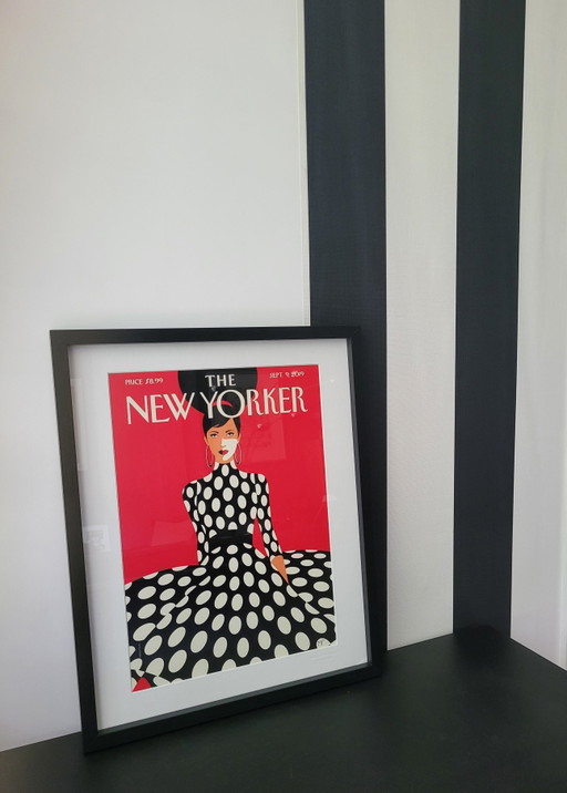 Bellissima stampa incorniciata di Malika Favre pubblicata sul New Yorker.