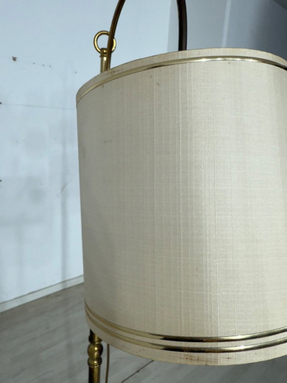Image 1 of Mid Century Lampadaire Lampe à abat-jour Lampadaire Lampadaire Vintage