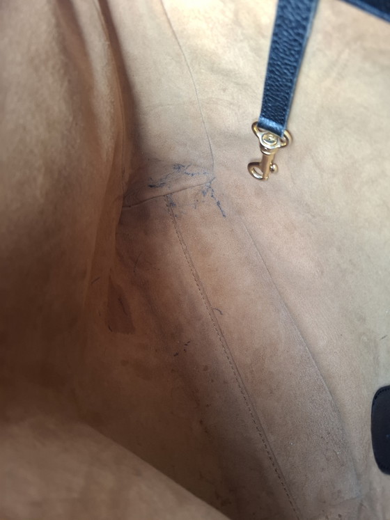 Image 1 of Magnifique sac à bandoulière Delvaux Parsac vintage – Toile de Cuir noire