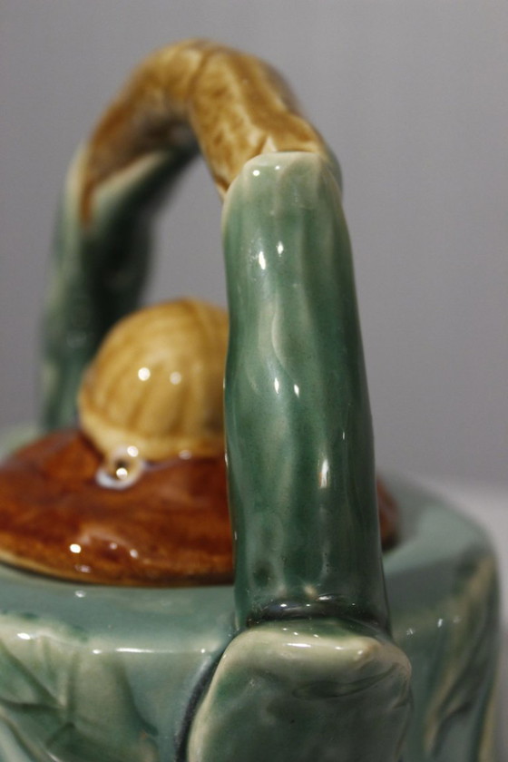 Image 1 of Athezza Franca - Théière vintage céramique à la tortue France XXème