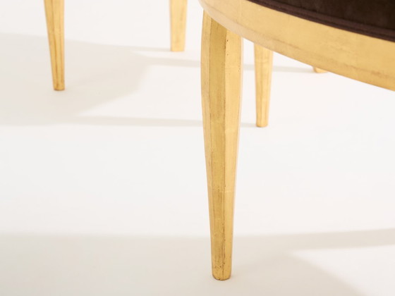 Image 1 of Poltrone in velluto marrone dorato di Maurice Dufrène, circa 1925