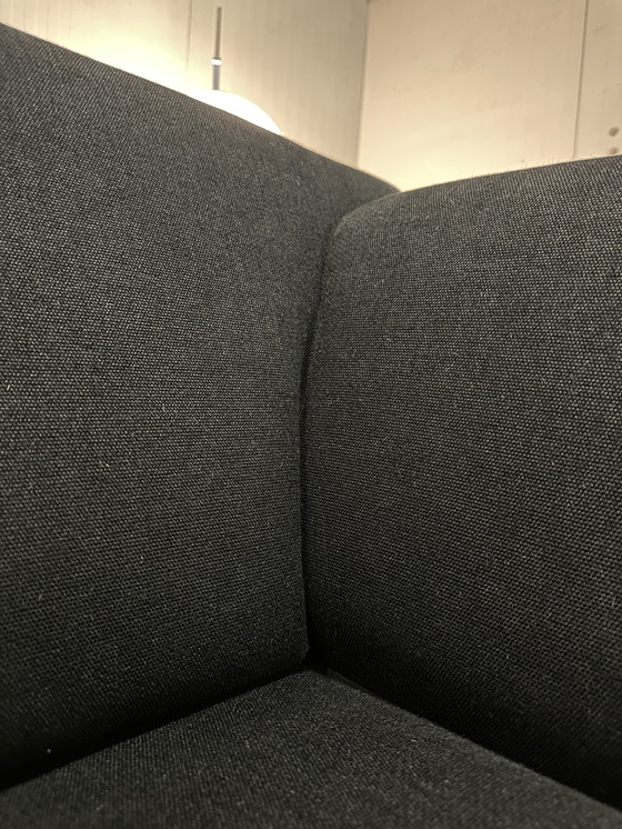 Image 1 of Rolf Benz Linea 3-Seater Sofa Black Fabric - Timeless Design