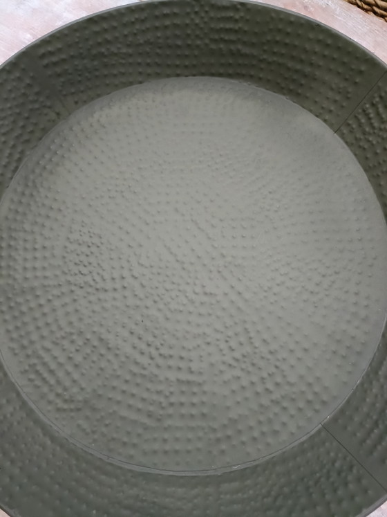 Image 1 of Grote donkergroene schaal nieuw 