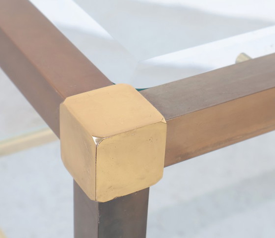 Image 1 of Consolle in ottone e vetro, anni '70