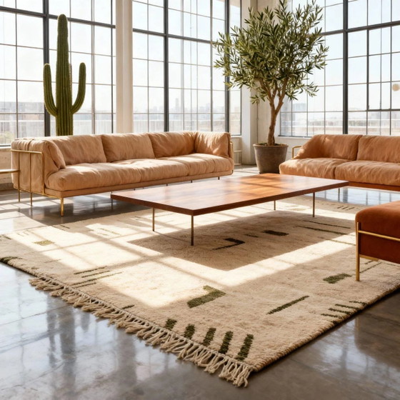 Tapis berbère marocain moderne Atlas – 250cmx150cm – Wool, Cotton, Tribal (photo 6 of 13)