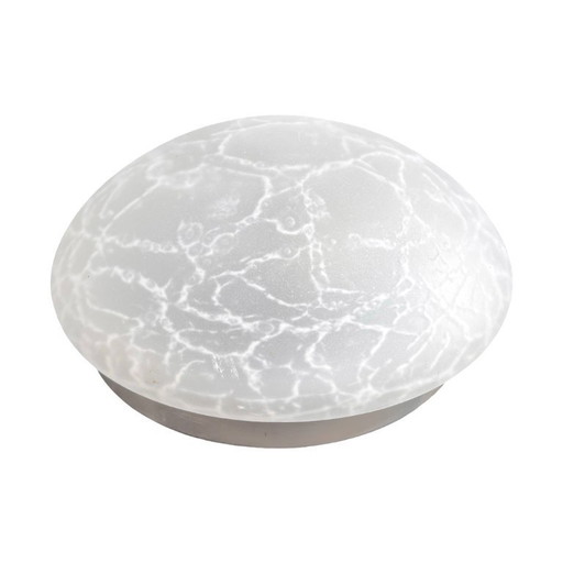 Modernist glass ceiling lamp VEB Narva Germany 1970s.