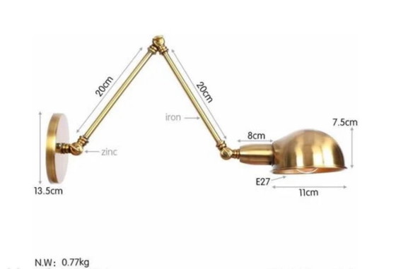 Image 1 of Lampade snodabili in ottone