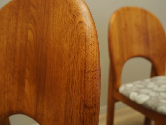 Image 1 of Satz aus vier Stühlen aus Teakholz, dänisches Design, 1960er Jahre, Designer: Niels Koefoed, Hersteller: Glostrup