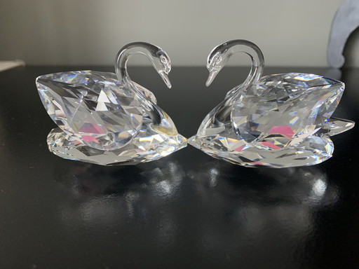 Crystal Swans Swarovski