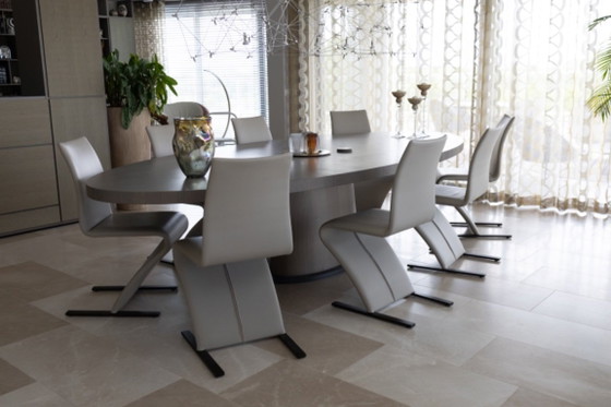 Image 1 of Einzigartiges Set aus 8 Draenert Design Esszimmerstühlen