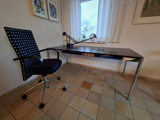 Scrivania USM Haller con cassettiera su ruote – Rovere nero – Scrivanie, Legno (photo 5 of 5)