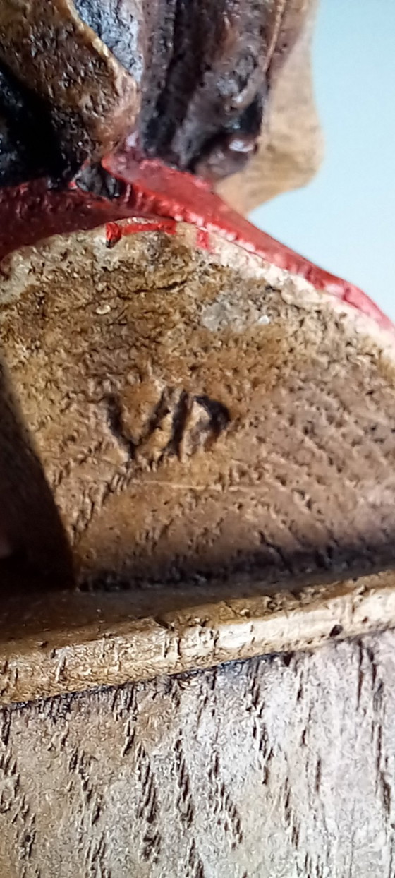 Image 1 of Tijl en Nele Uilenspiegel – Boekensteunen (2) – Arbopanda – Made in Belgium – ca. 1960–1970