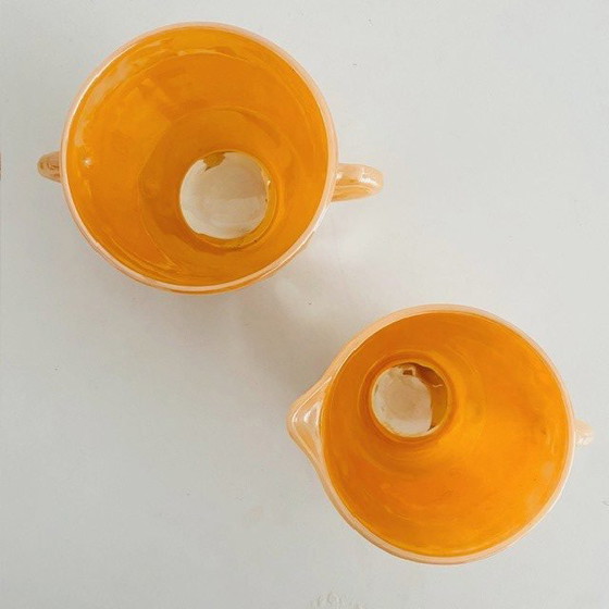 Image 1 of Service à crème vintage Anchor Hocking Fireking 1950s