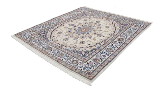 Original Hand-Knotted Persian Rug Nain Kashmari 210 x 200 cm – Rugs & carpets, Wool (photo 2 of 16)