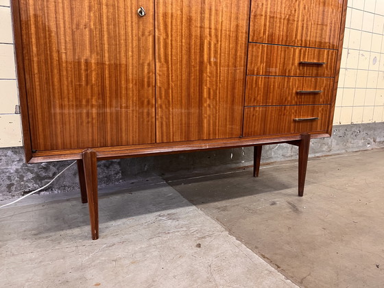 Image 1 of Vintage high-gloss bar cabinet by Van Pelt