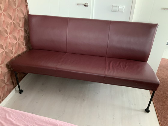 Image 1 of Eetkamerbank op wielen, Leer