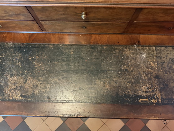 Antique Louis Philippe Style Desk – Leather, Wood (photo 5 of 11)