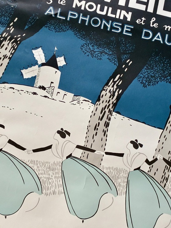 Image 1 of Cartel PLM 1990, dibujo de Léo Lelée, Arles aux Baux