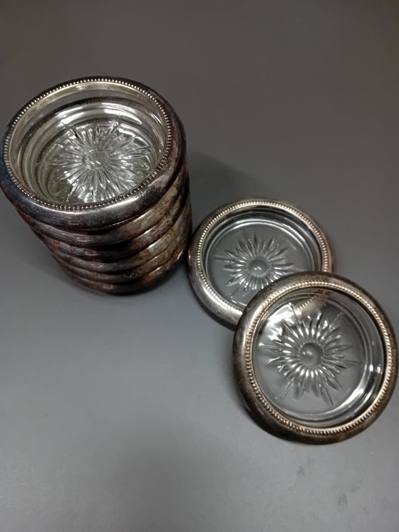 Image 1 of Sottobicchieri placcati in argento Leonard Silver Plate
