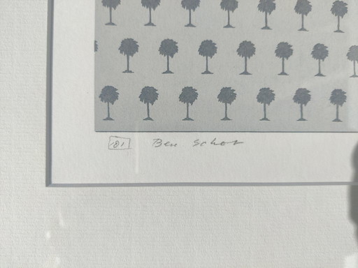 Árboles, de Ben Schot, firmado a mano