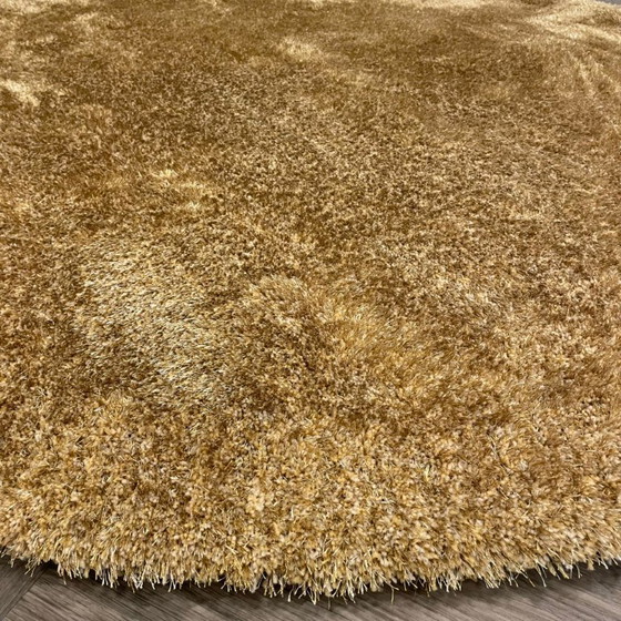 Image 1 of Brinker Carpets Puglia Fall Ockerfarbener runder Teppich – 200 x 200 cm