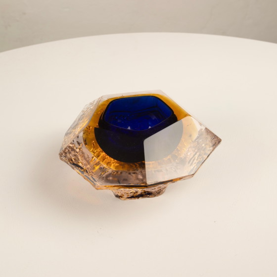 Cendrier sculptural en verre submergé par Gianfranco Mandruzzato Murano 1970 – Accessoires de table, Modern (photo 10 of 22)