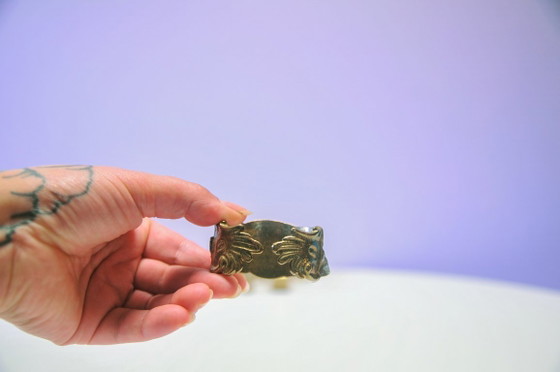 Set di 6 Anelli Portatovaglioli Vintage in Ottone – Accessori da tavola, Brass (photo 4 of 5)