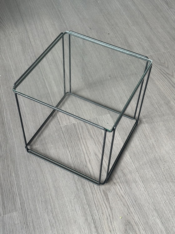 Image 1 of Max Sauze 1970 Table d'appoint Table Vintage Glass Design