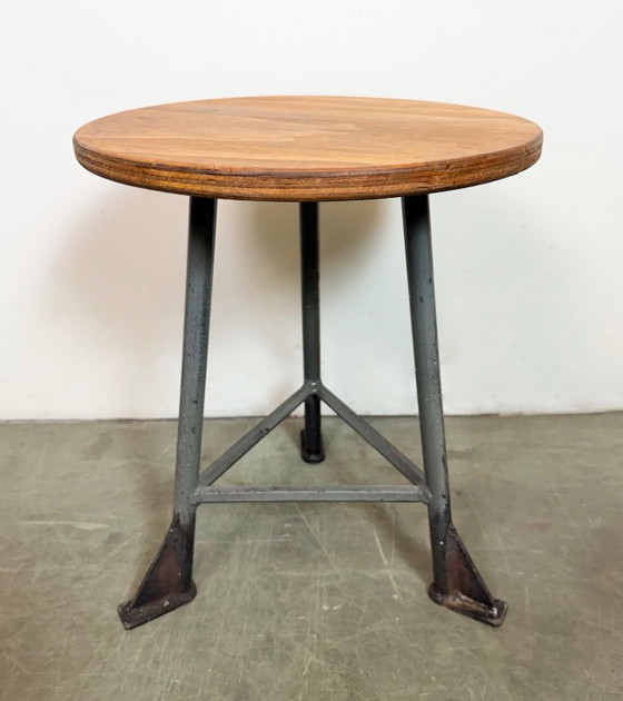Image 1 of Grey Industrial Workshop Stool, 1960s